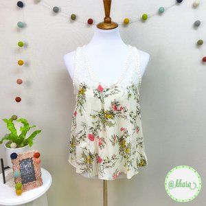 Taylor & Sage Floral Sleeveless Flowy Top